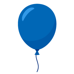 Simple Blue Balloon