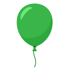 Globo verde simple