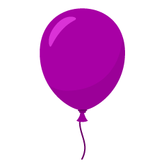 Globo morado simple