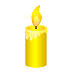 Thick Yellow Candle