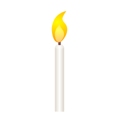 Simple White Candle