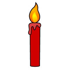 Simple Red 
Candle