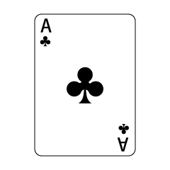 As de diamantes de cartas de juego