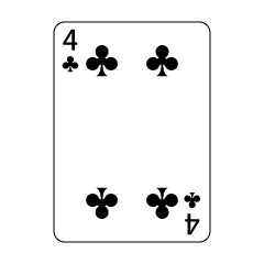 Cinco de diamantes de cartas de juego