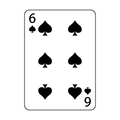 Siete de corazones de cartas de juego