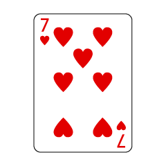 Ocho de tréboles de cartas de juego