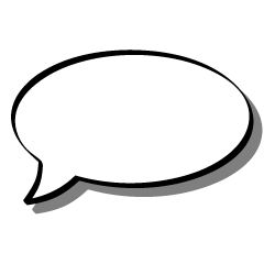 Speech Bubble with Shadow