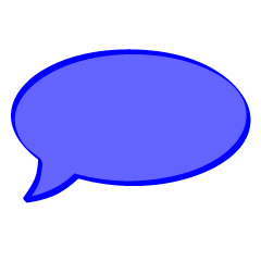 Speech Bubble with Color