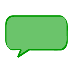 Square Speech Bubble with Color