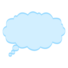 Guess Cloud Speech Bubble with Color