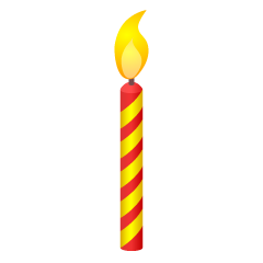 Red Yellow Candle