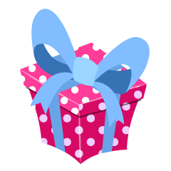 Polka Dot Pink Gift Box