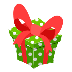 Polka Dot Green Gift Box