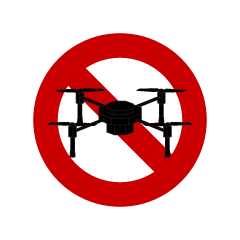 No Drone Sign