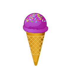 Sprinkles Purple Ice Cream