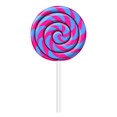 Pink Blue Lollipop