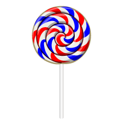 Red Blue Lollipop