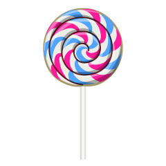 Pink Blue Lollipop