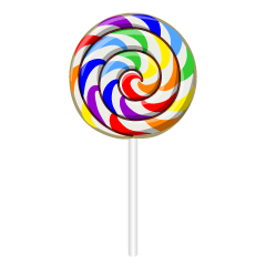 Rainbow Lollipop