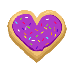 Cute Purple Cookie