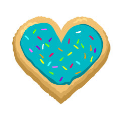 Cute Blue Cookie