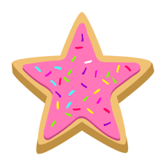 Pink Star Cookie