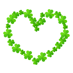 Shamrock Heart Wreath