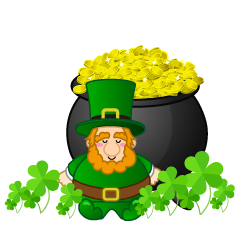 Sleeping Leprechaun with Pot