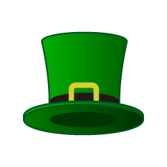 Bottom View Leprechaun Hat