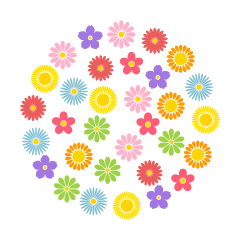 Cute Flower Circle