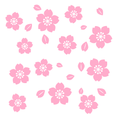 Lots of Simple Cherry Blossoms