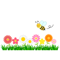 Bee and Wildflowers