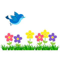 Bird and Flowers