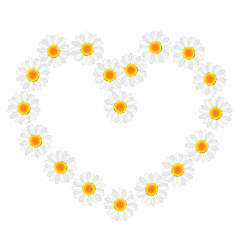 Daisy Heart Wreath