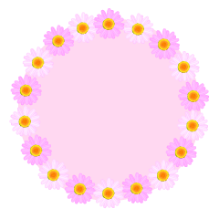 Pink Daisy Wreath